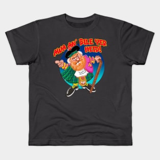 AWA AN' BILE YER HEID traditional Scottish Welcome Kids T-Shirt